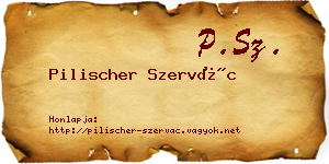Pilischer Szervác névjegykártya